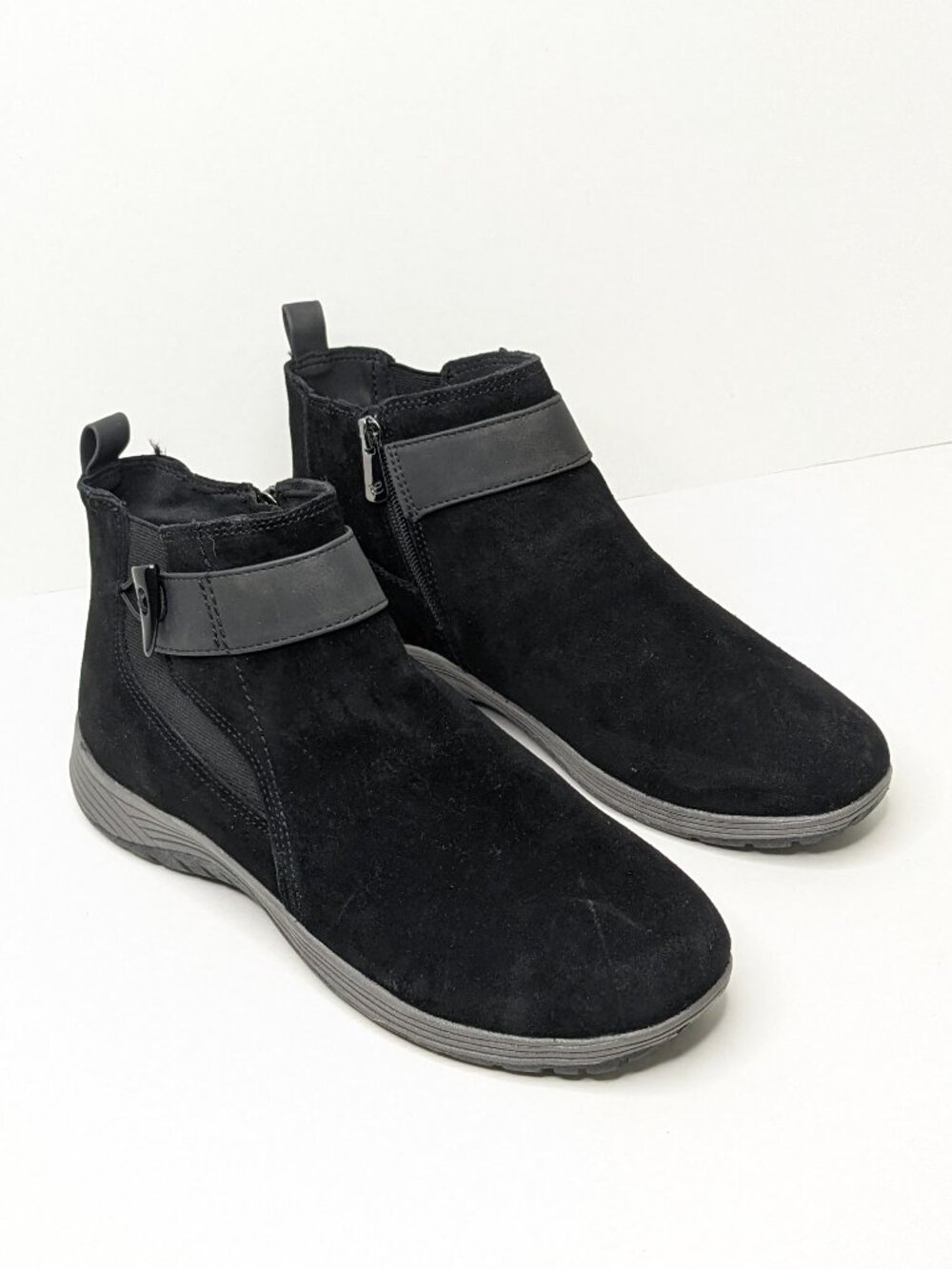 Easy Spirit Hadely Ankle Boots Black Womens 10 Wide